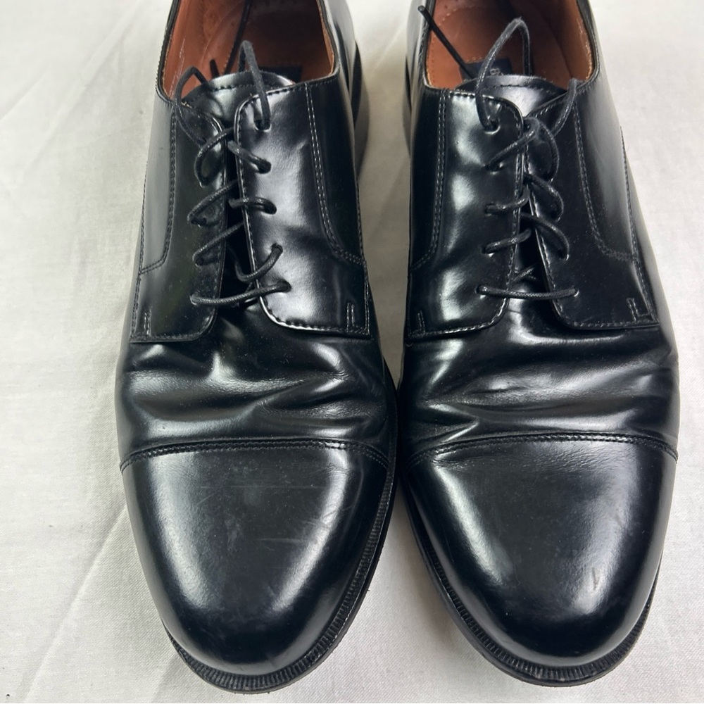 Bostonian Black Leather Men's Oxfords - Picture 2 of 8